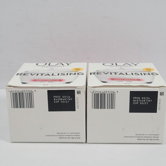 Olay Regenerist Revitalising Hydration Cream SPF 15 1.7 Oz Set of 2 NIB - Picture 5 of 5